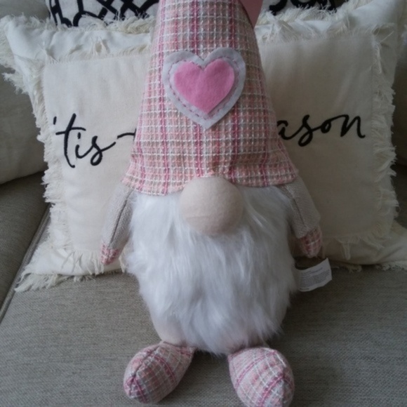 NEW! EXTRA LARGE 19" Shabby HEART GNOME Tweed HAT - Picture 4 of 4